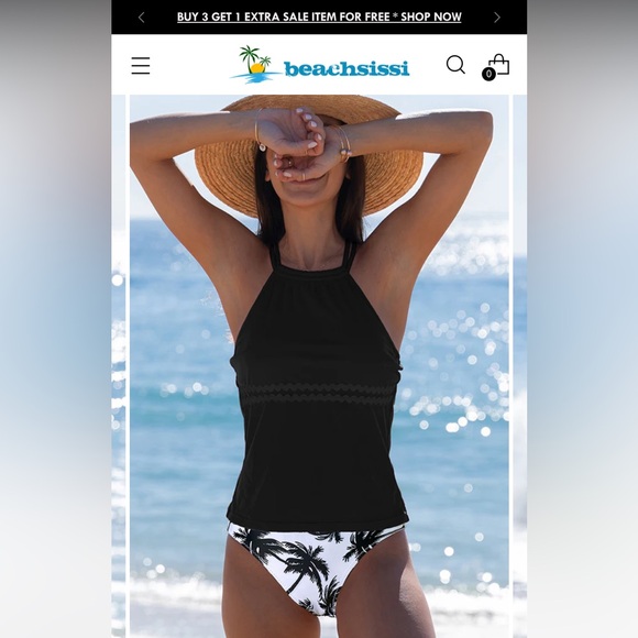 NWOT Beachsissi Swimsuit -Large - Picture 2 of 6